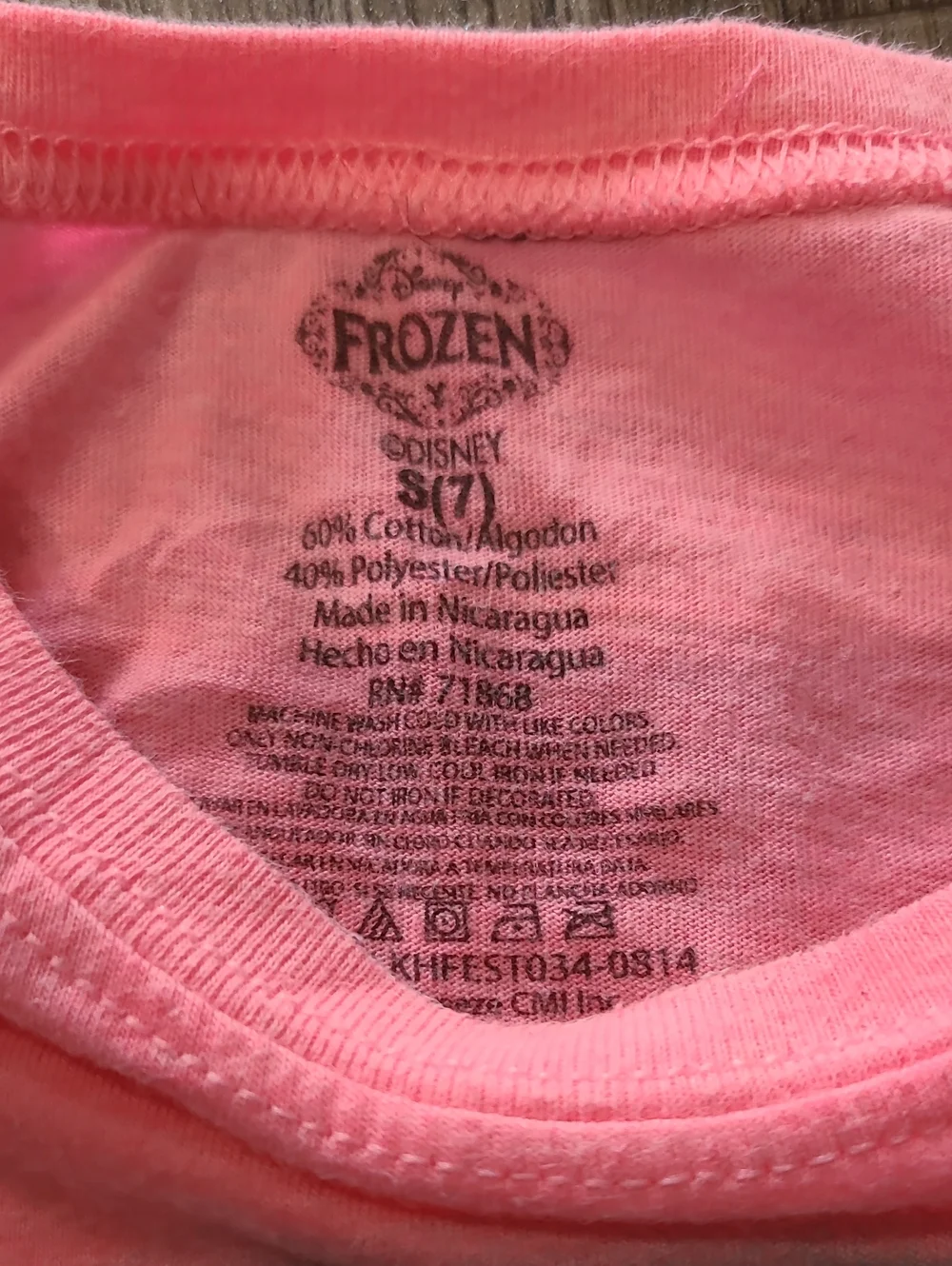 Disney Frozen Graphic Tee & Purple Striped Shorts Set Size Small 6/7
